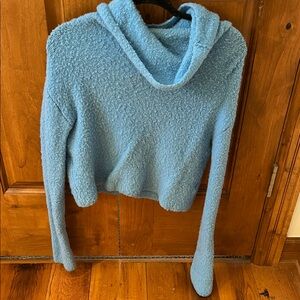 FP Movement by Free People Cozy Blue Cowl Neck Sweater